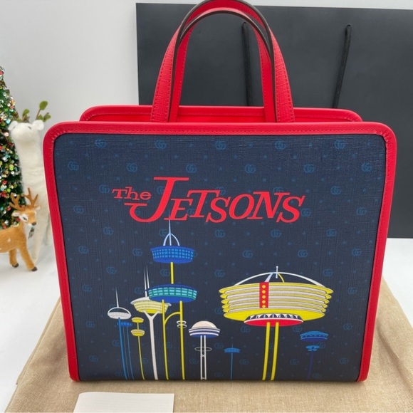 Women’s Gucci X, the Jetsons GG supreme canvas tote made in Italy - Picture 3 of 11